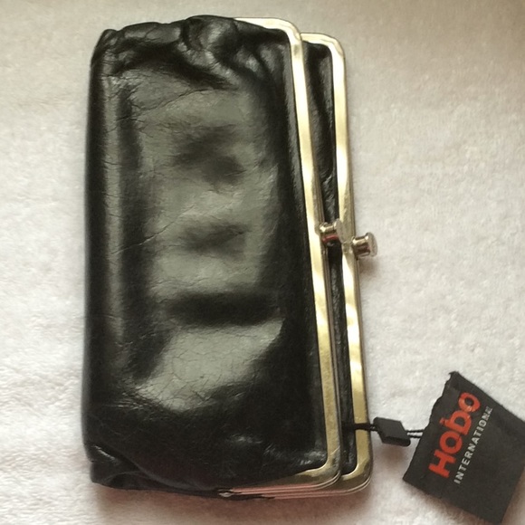 Handbags - Hobo leather double kiss wallet